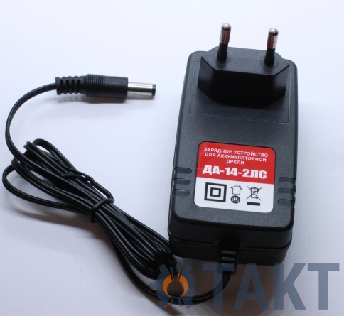 Зарядное устройство 14В (адаптер без индикатора) ДА-14-2ЛС;ДА14-2ДМ (штекер L10,6x5,5) фото 1